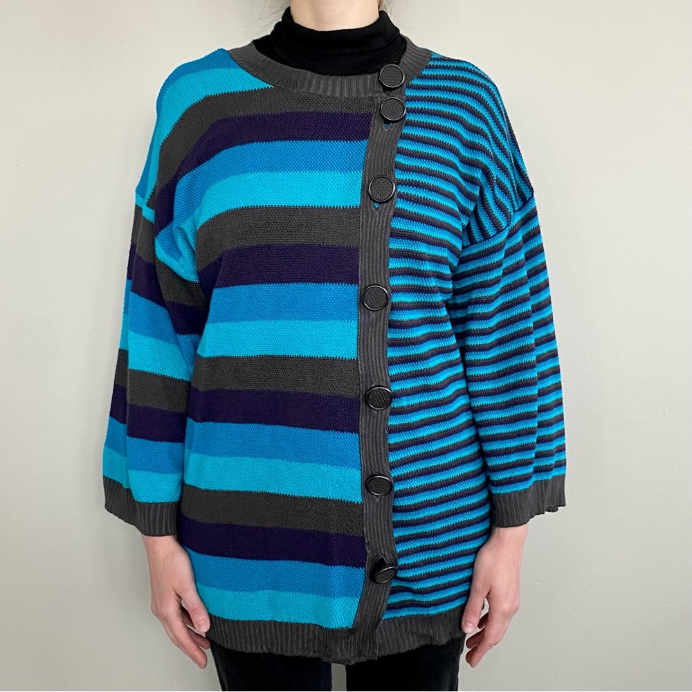 Missoni wool-blend striped knit cardigan sweater. 💙
